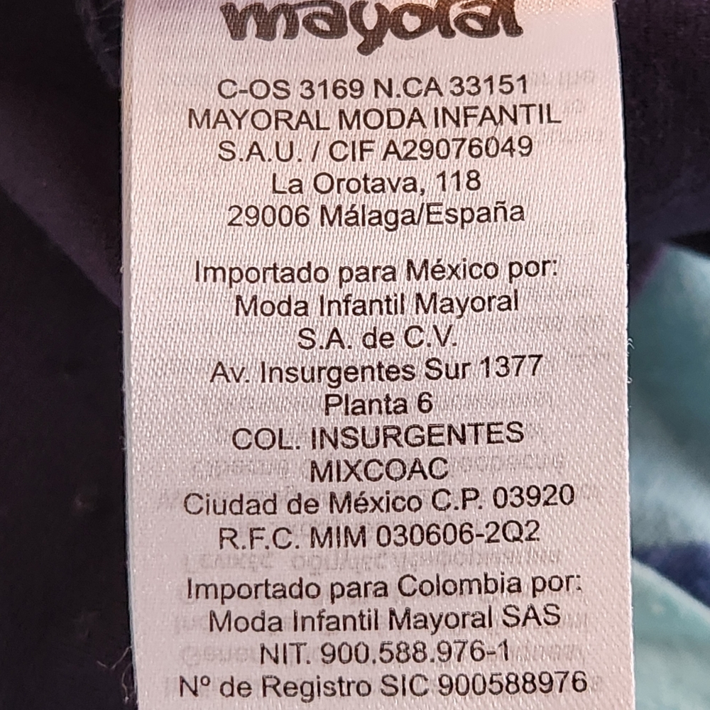 Mayoral Pleated A-Line Dress Size 4 Color Navy - Picture 5 of 10